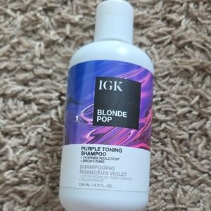 IGK Blonde Pop Purple Toning Shampoo - White & Purple Bottle